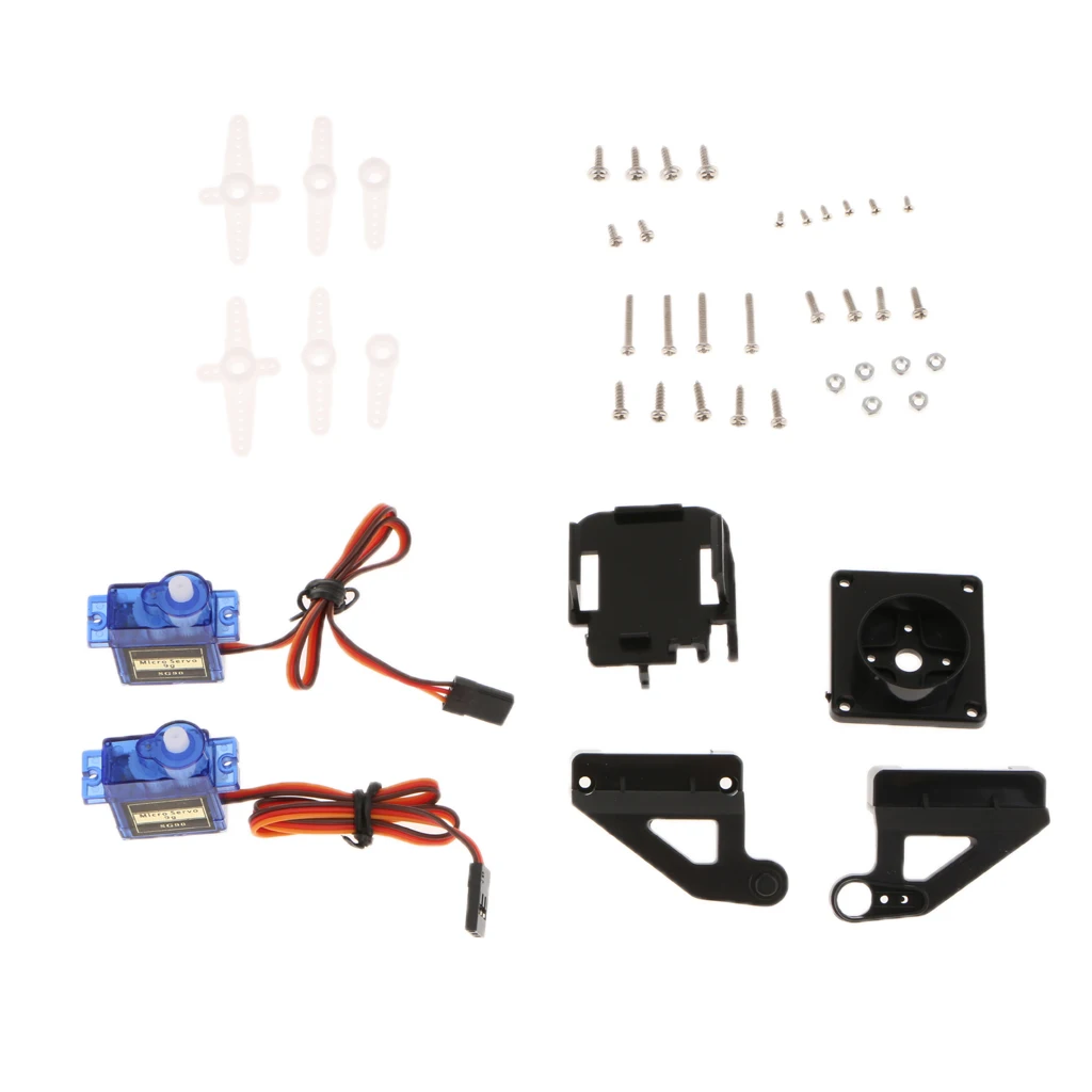 

2x Servo Motor Camera Mount Two axis Platform For Airplane Boat