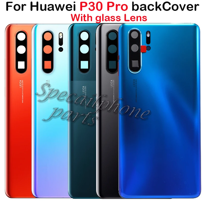 Задняя крышка для Huawei P30 Pro задняя корпуса аккумулятора телефона с объективом