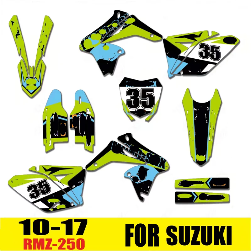 Графический фон с изображением мотоцикла для SUZUKI RMZ 250 RMZ250 RM250Z 2006 2007 2008 2009
