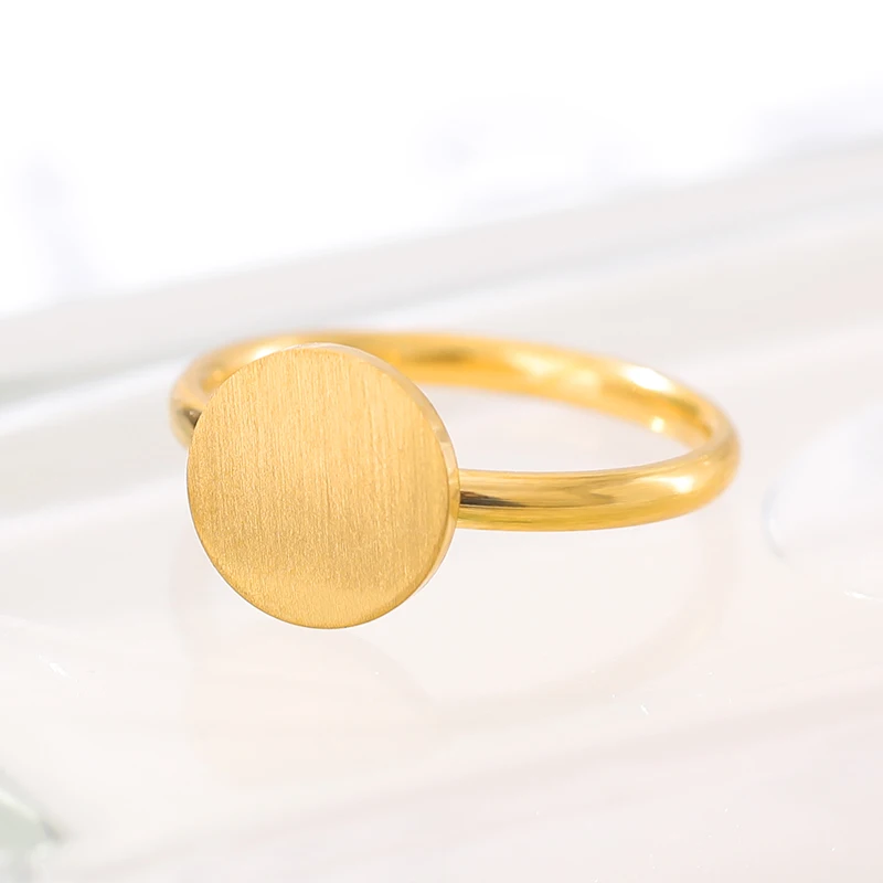 Великолепная сказка полная Луна Кольцо Круг крошечные цвет золотистый простой