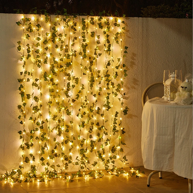 

10 м 100 светодиодов/5 м 50 светодиодов освесветильник на солнечных батареях s кленовый лист светильник уличная гирлянда Рождественская лампа н...