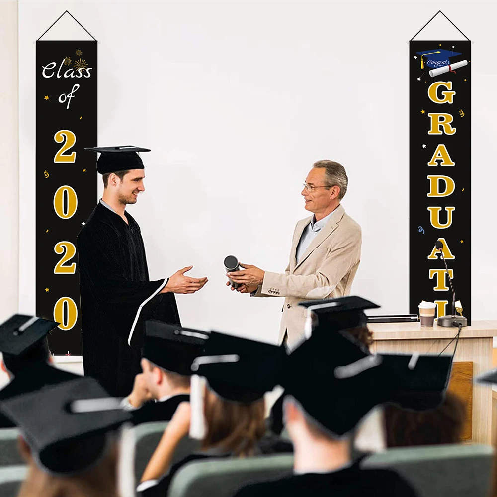 2020 украшение на выпускной дверной флаг подвесная дверная занавеска окончание