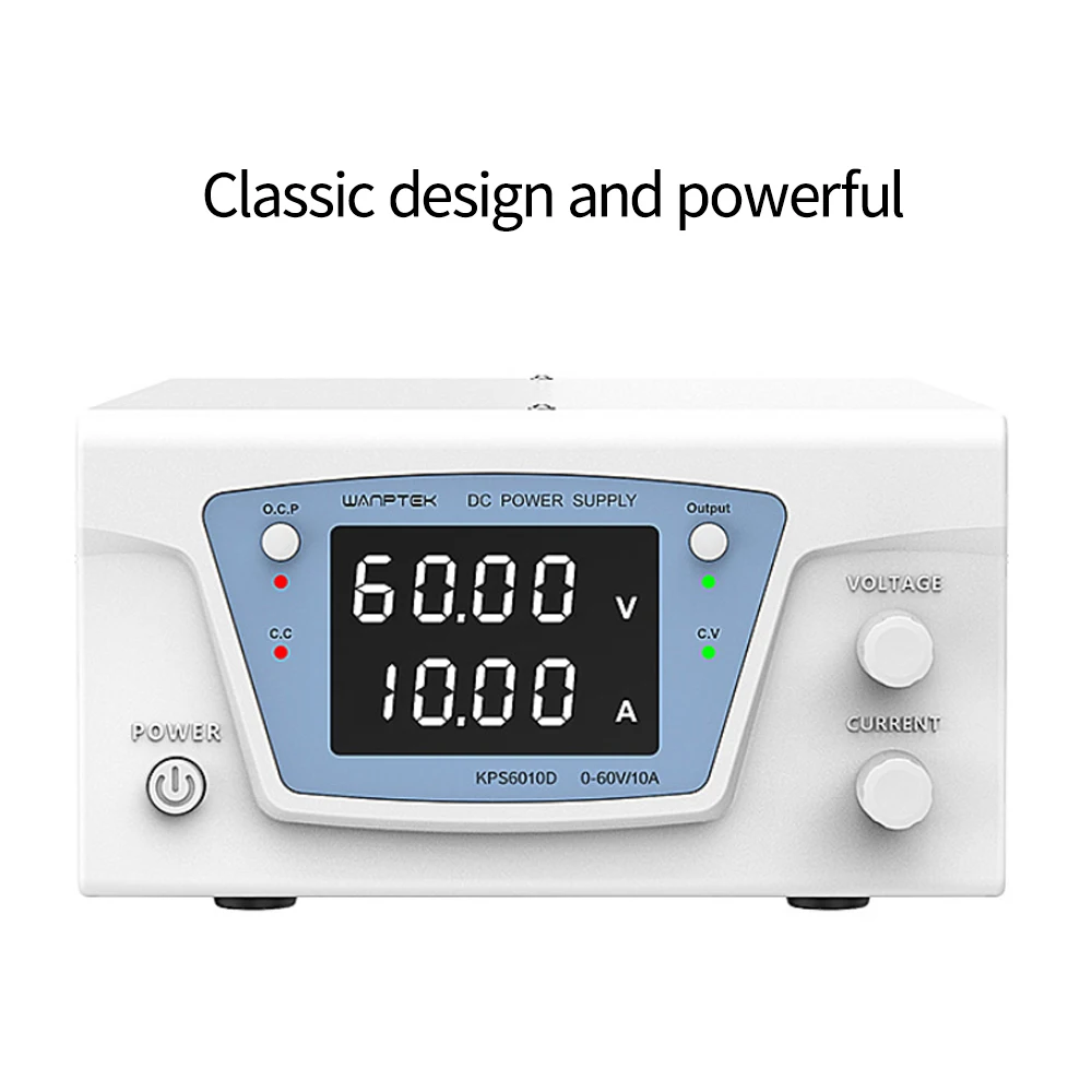 

KPS6010D High Precision Adjustable Digital DC Power Supply 60V/10A for Scientific Research Laboratory Switch DC Power Supply