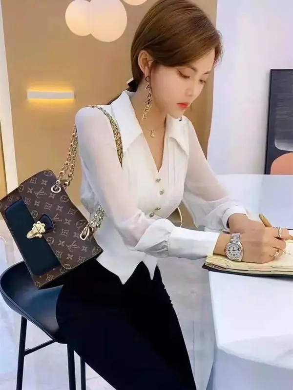 EWSFV 2021 новая сатиновая Свободная рубашка с уксусной кислотой темпераментная