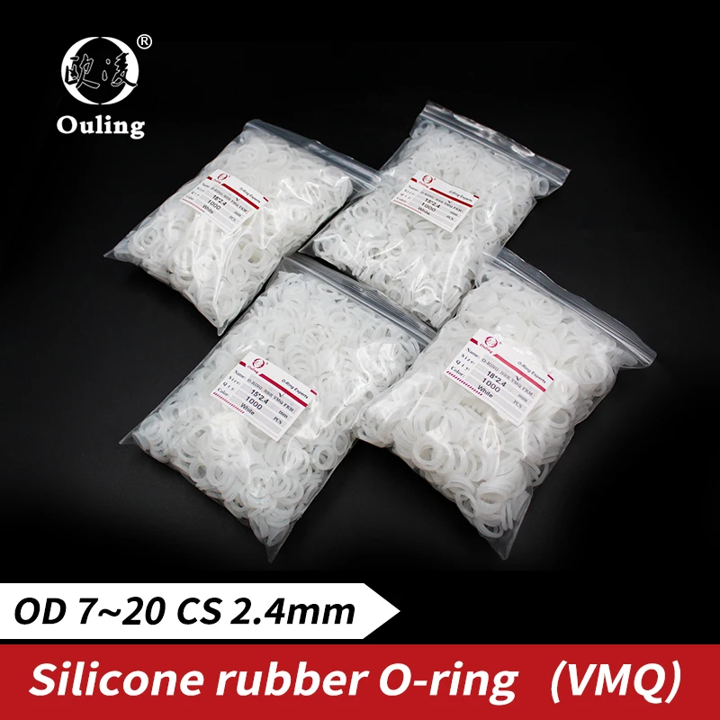 Силиконовый оптовая продажа 1000 шт./лот CS2.4mm толщина уплотнительное кольцо из