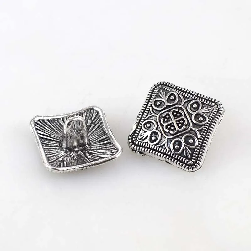 50 шт. цветочный узор в стиле ретро Цинковый цвет мужские костюмы пальто пуговицы