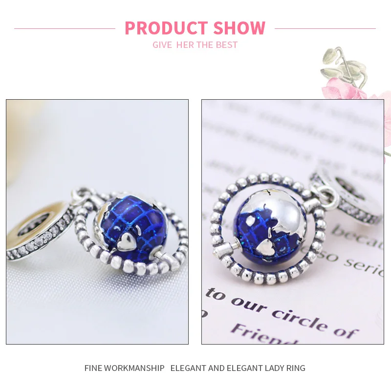 

MISSITA Mini Globe Beads fit Brand Bracelets Necklaces for Women Jewelry making Charm Jewelry Accessories
