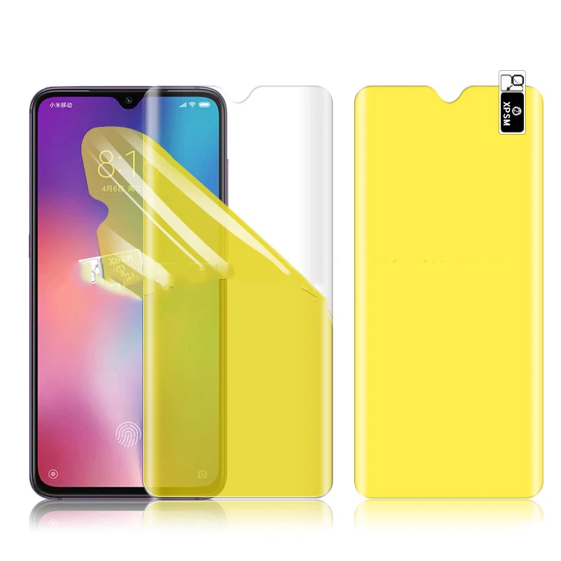 

EXUNTON for Xiaomi Mi 9 SE 9 Xiomi 9T Pro Front Full Coverage Ultra-thin Super Clear Soft TPU Screen Protector Protective Film