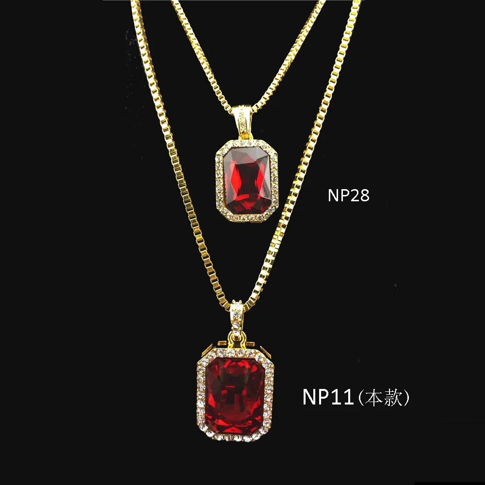 

Кубинское ожерелье в стиле хип-хоп с искусственным кристаллом