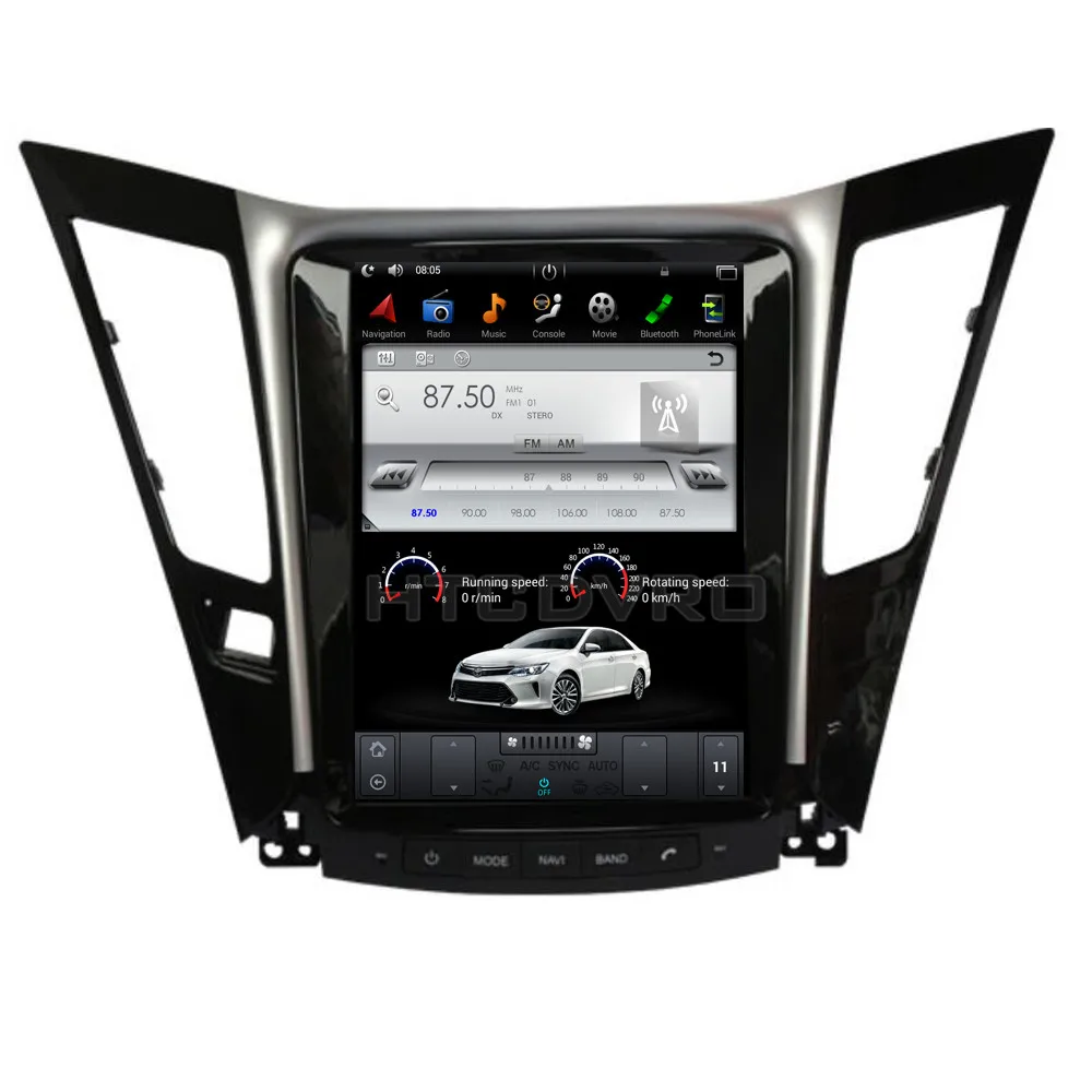 YMODVHT 10 4 дюйма Telsa стиль вертикальный экран четырехъядерный Android 7 1 2 Гб RAM