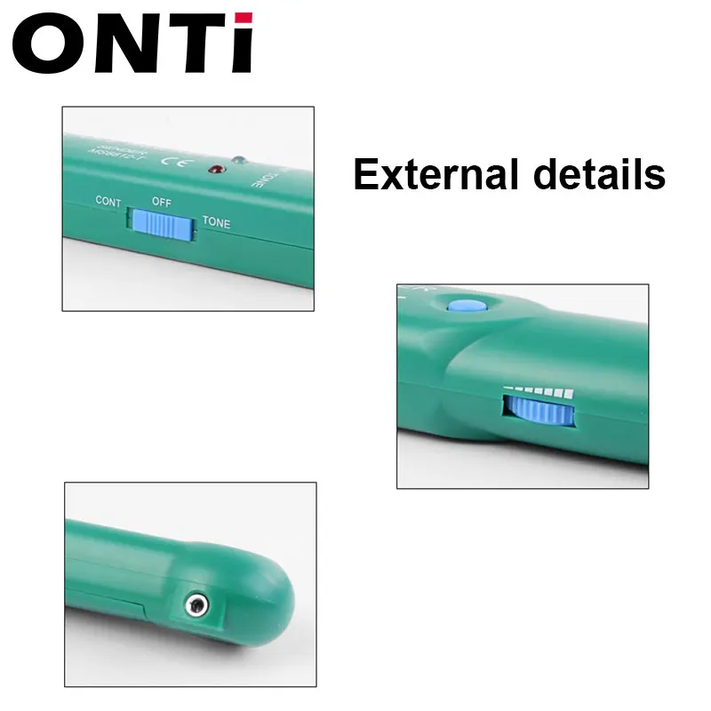 

ONTi Professional LAN Network Cable Tester for UTP STP Cat5 Cat6 Telephone Phone Wire Tracker Tracer Line Finder