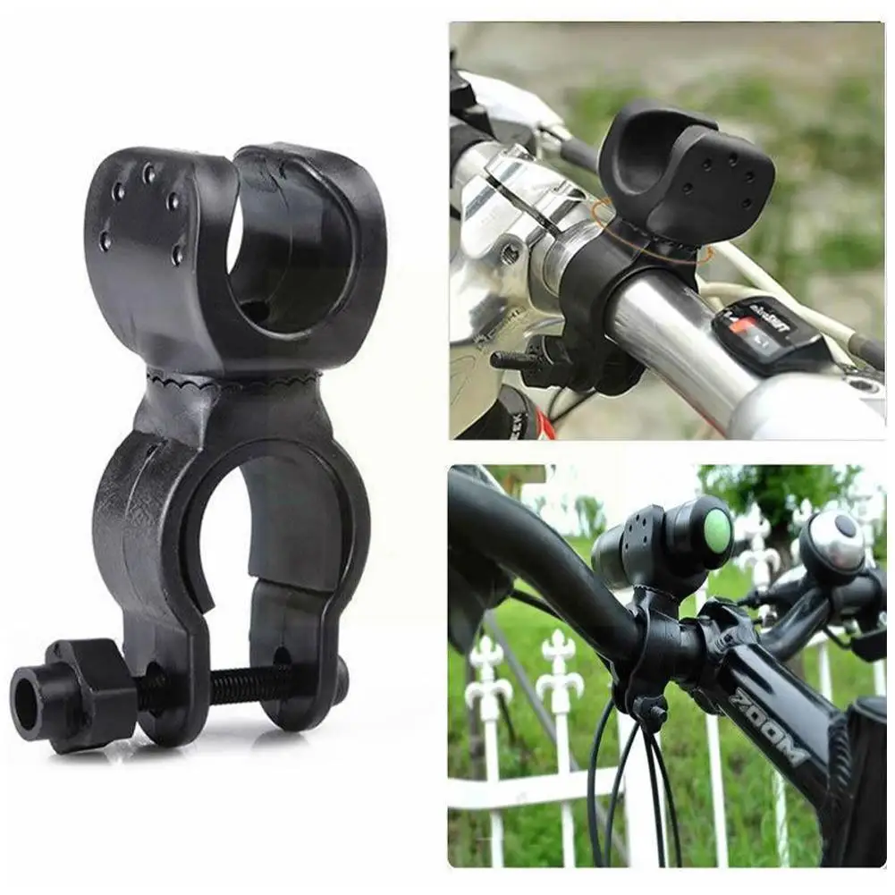 

360 Degree Rotating Front Light Frame Bicycle Led Flashlight Light Bracket Strong Mounting Holder Flashlight [u-shaped Tor O6m3