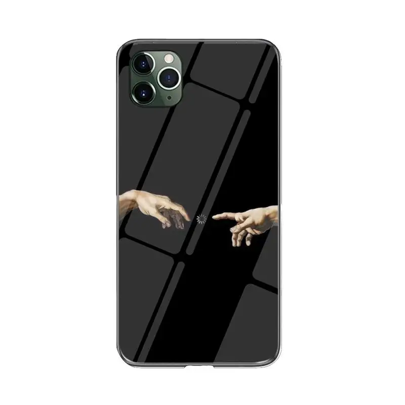 

FHNBLJ Glass phone case Phone Case For iPhone 12 mini 12 PRO Max 11 pro XS MAX 8 7 6 6S Plus X XR cover