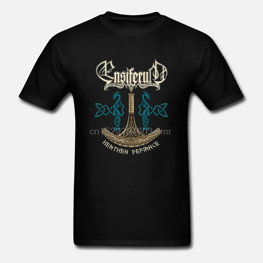 

Ensiferum t-shirt New! Casual Plus Size T-Shirts Hip Hop Style Tops Tee S-3Xl Design T Shirt Men High Quality