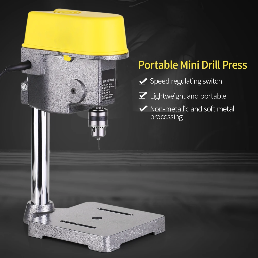 Профессиональный Регулируемый Настольный зажим Мини сверлильный станок AC 220 В 450
