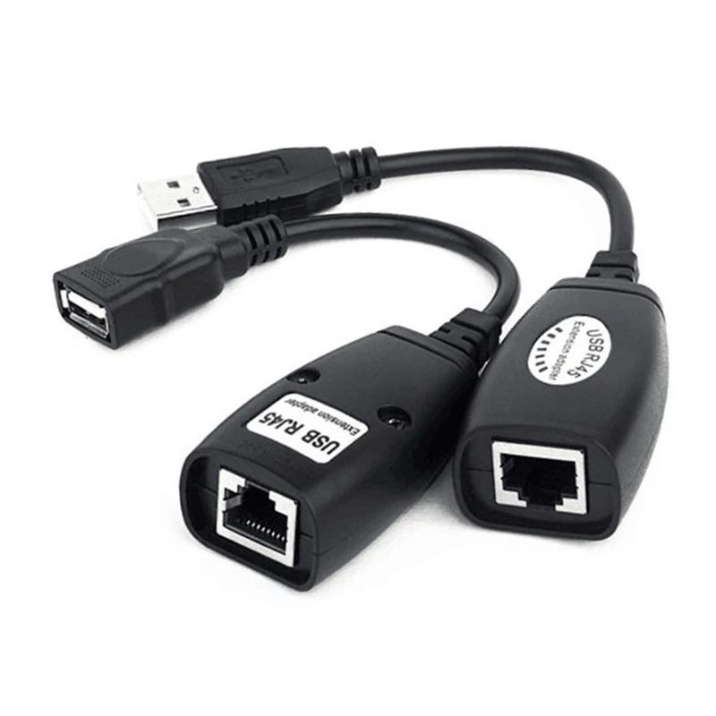 1 пара Сетевой удлинитель USB 2 0 со штекером на гнездо Cat6 Cat5 Cat5e 6 Rj45 LAN Ethernet|Кабели VGA|
