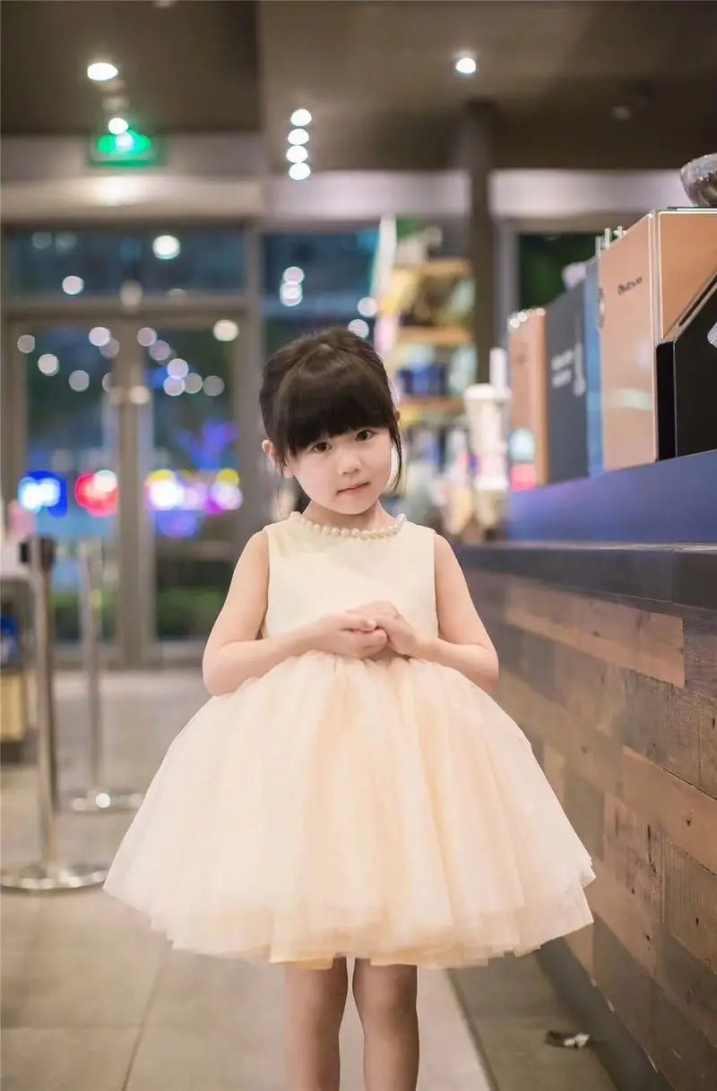 Новинка 2019 года милое и удобное бальное платье цвета шампанского со съемным