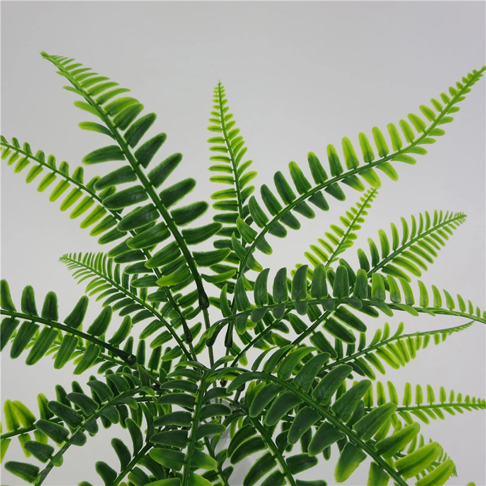 

7 Fork Simulation Fern Grass Green Plant Artificial Fern Persian Leaves Flower Wall Hanging Plants Home Wedding Shop Decoration