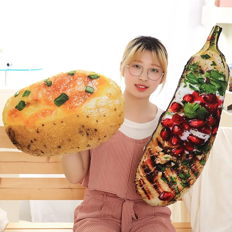 Имитация еды Мехико подушка для барбекю сиденья морская еда плюшевая игрушка