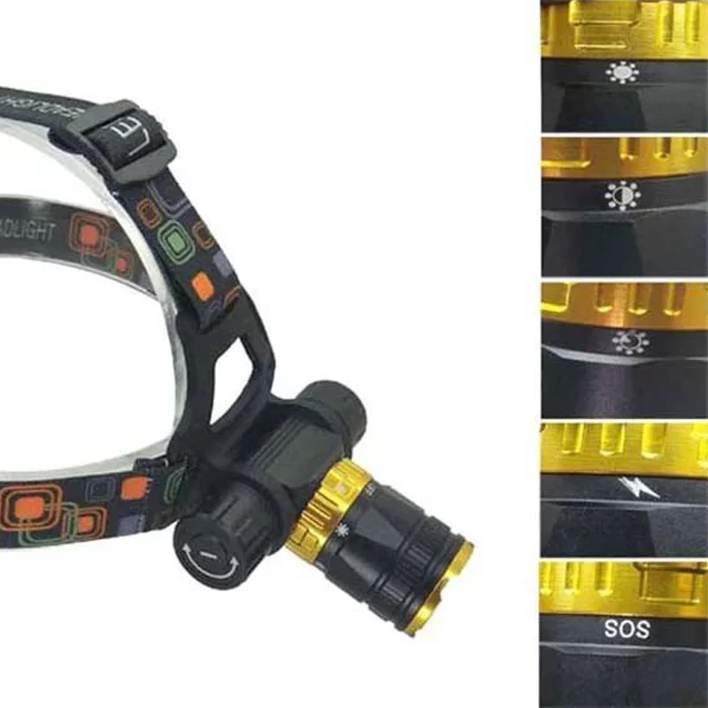 

Diving headlight Head Lamp dive underwater15m Flashlight Torch XML-T6 bead D07