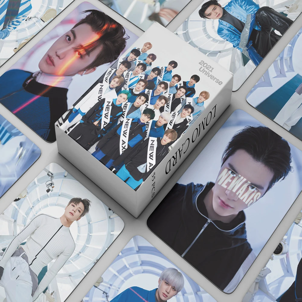 55pcs/set Kpop NCT 2021 UNIVERSE LOMO Cards New Album FAVORITE K-pop Photocards Card photo | Канцтовары для офиса и дома