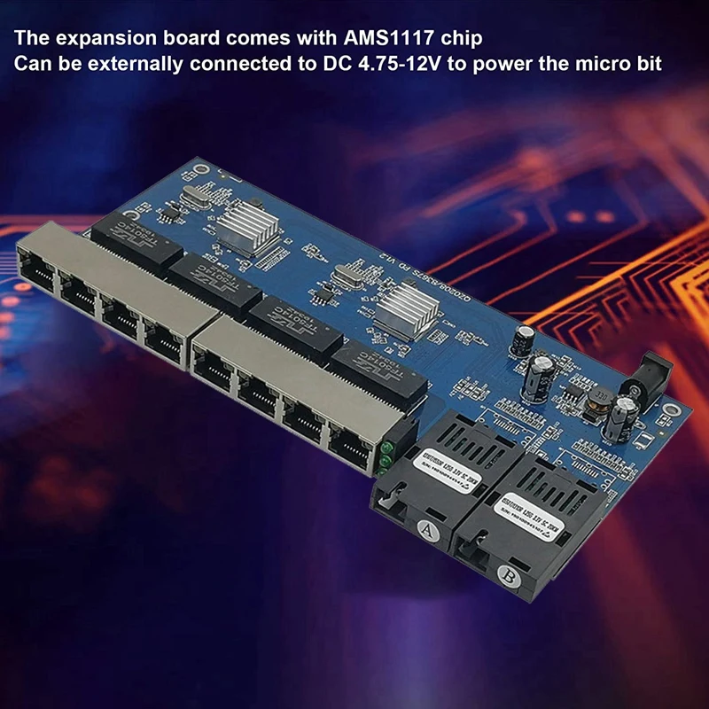 Обратное POE питание 10/100/1000M RJ45 8 портовый и SC оптический 2 коммутатор Ethernet|Сетевые