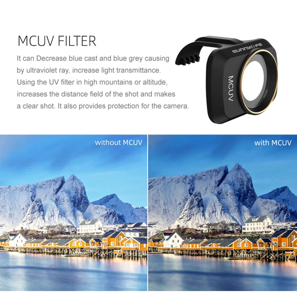 Набор фильтров для объектива с многослойным покрытием UV MCUV CPL ND4 ND8 нейтральная