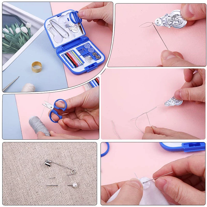 

LMDZ 31PCS Leather Sewing Kit Sewing Needles Tape Measure Mini Sewing Kits for Leather Repair Bookbinding Upholstery Repair Kit
