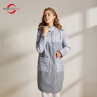 MODERN NEW SAGA Новинка Стеганое Пальто Женское Осень Женская Длинная Куртка Зимнее Женское Пальто Парка Женская Зимняя Стеганая Куртка С Капюшоном Синтепон Длинное Пальто Женское Зима Пуховик Женский 2021
