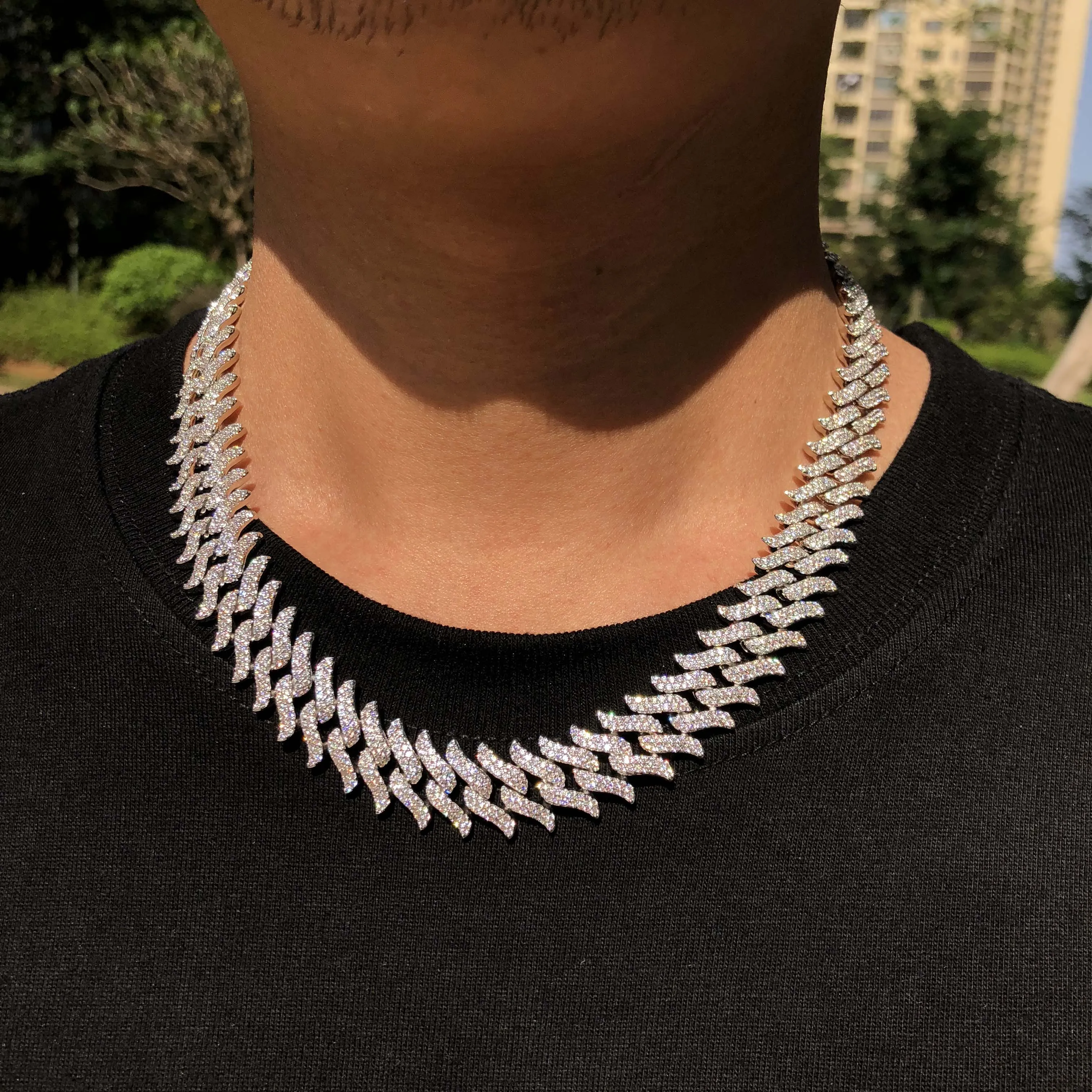 Ледяной шип цепочка 15 мм для мужчин|Цепочки| |