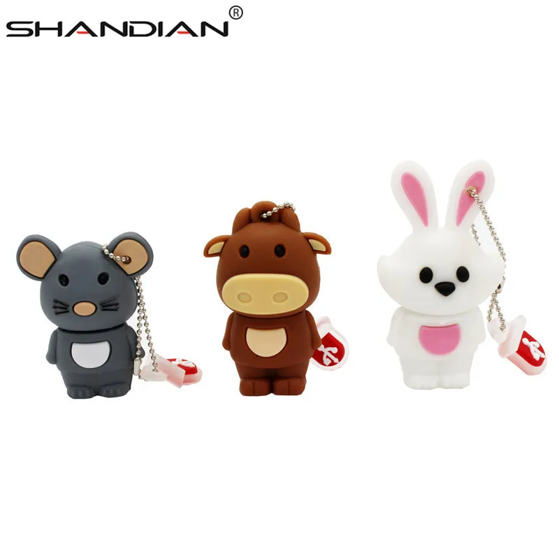 SHANDIAN saleNew Модный USB флеш накопитель мультяшная палка креативный 64 ГБ 32 ГБ/16 ГБ/8 ГБ/4