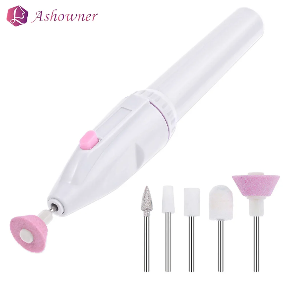 Электрический маникюрный набор 5 в 1 фрезер для ногтей Шлифовальная Пилка