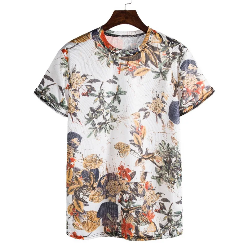 Футболка мужская оверсайз с круглым вырезом хлопок круглый вырез цифровой принт