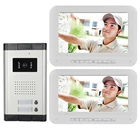 Двухсторонний аудио домофон, видеодомофон, проводная камера, ИК-подсветка, ночное видение для домашнего видеонаблюдения, видеозвонок, дверной звонок
