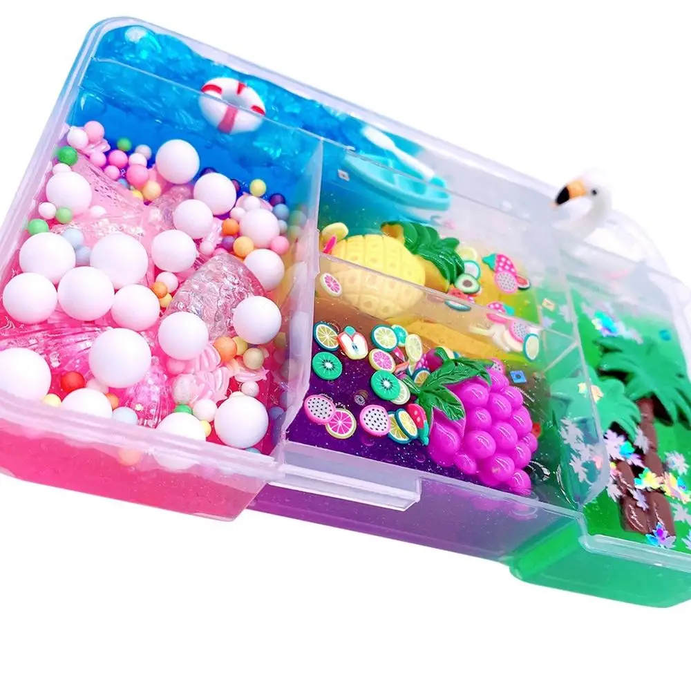 2019 смешивание DIY облако хлопок грязь Снеговик Кристалл пончик слайм