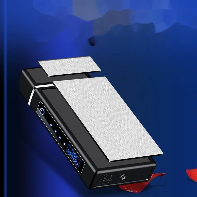 Пластиковая электрическая зажигалка с двойной дугой и защитой от ветра | Дом сад