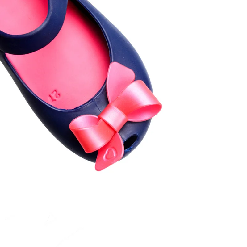 Сандалии желе для девочек дышащие Нескользящие летняя черная обувь дневные