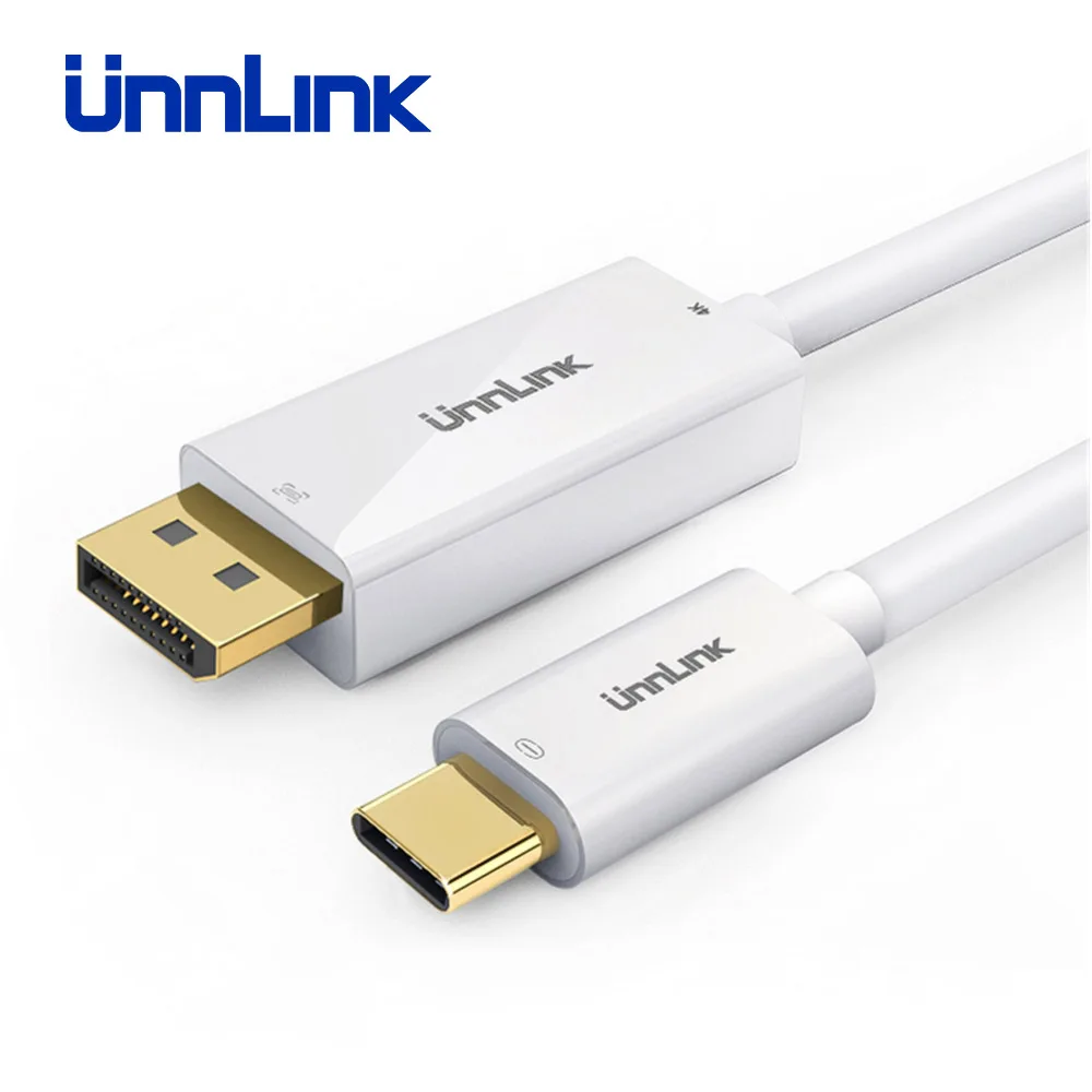 Unnlink USB C к DisplayPort DP кабель 4K @ 60 Гц Type Thunderbolt 3 адаптер для MacBook Galaxy S10 S9 S8 Dex P30 P20Mate