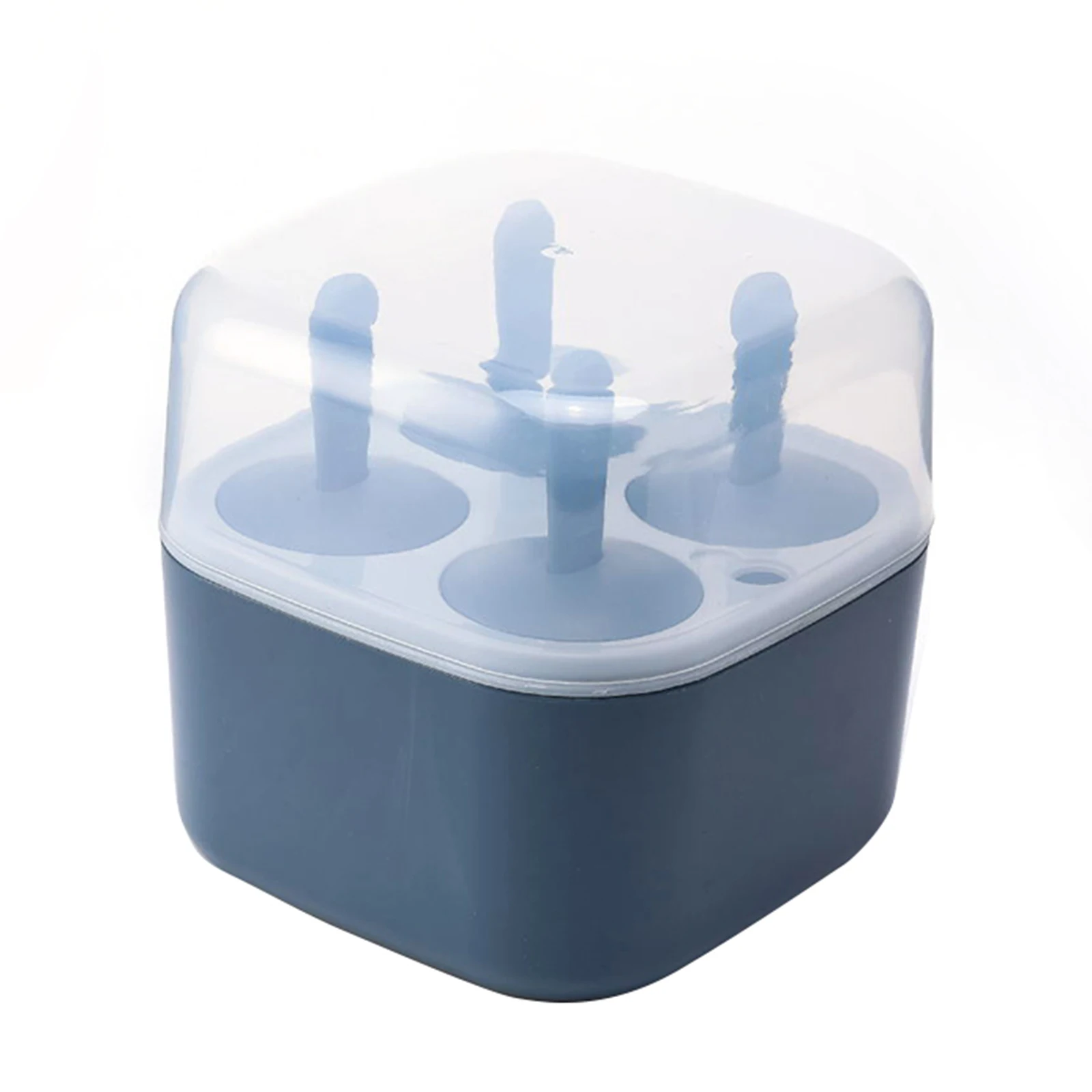 

Popsicles Molds 4 Cells Silicone Ice Pops Molds Reusable Popsicles Mold with Handle for DIY Popsicles L9