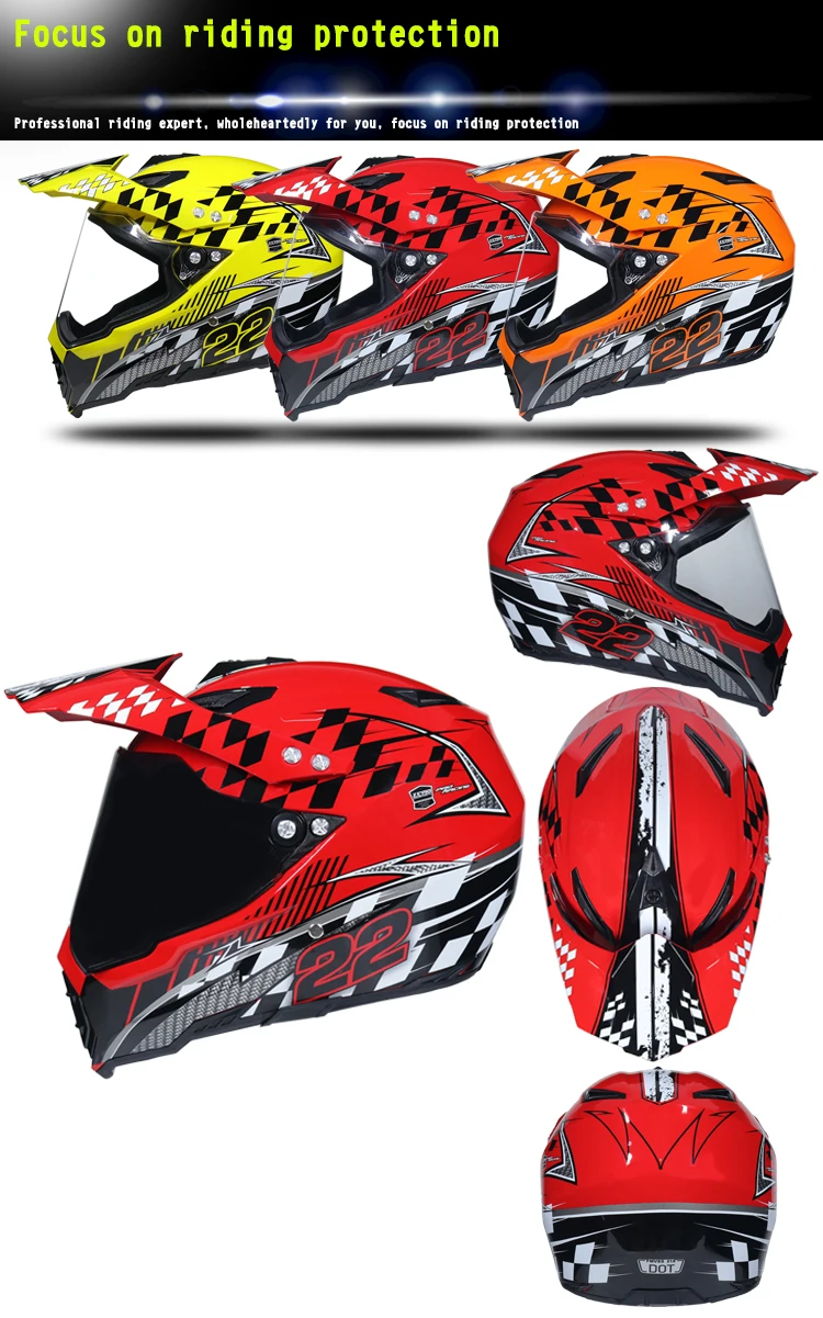 MSUEFKD внедорожный мото rcycle шлем с солнцезащитным козырьком moto-Cross moto cross шлем с двойным щитком racing moto