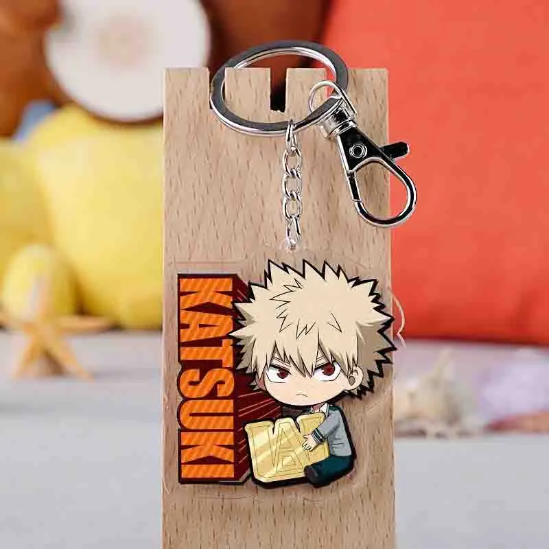 My Hero Academia двусторонний прозрачный брелок Boku no Горячая цепочка ключей распродажа
