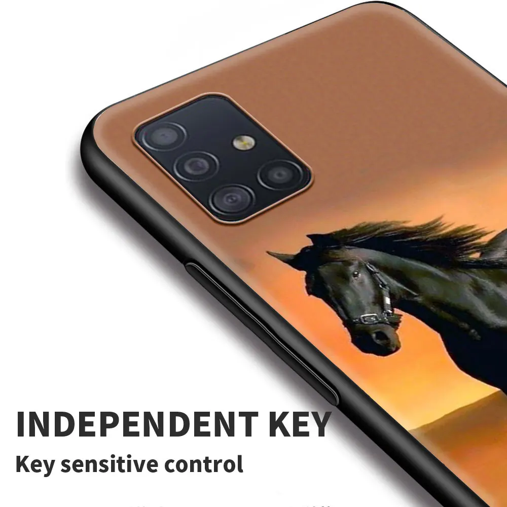 

Cellphone Case For Samsung A21s A51 A71 A91 A72 A52 A42 A41 A32 A31 A21 EU A12 A11 A02 A02s A01 Running Majestic Horse Cover