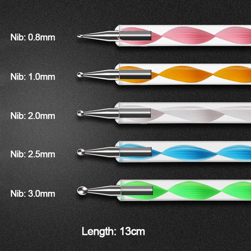 5 шт. двойная головка инструмент для раскрашивания ногтей художественные