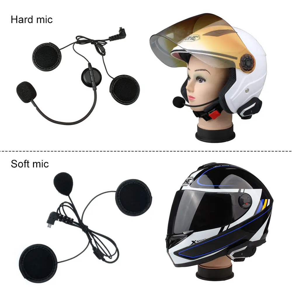 

2pcs Fodsports BT-S3 Intercom Motorcycle Helmet Bluetooth Headset 3 Rider 1000M Communication Distance Intercomunicador Moto MP3