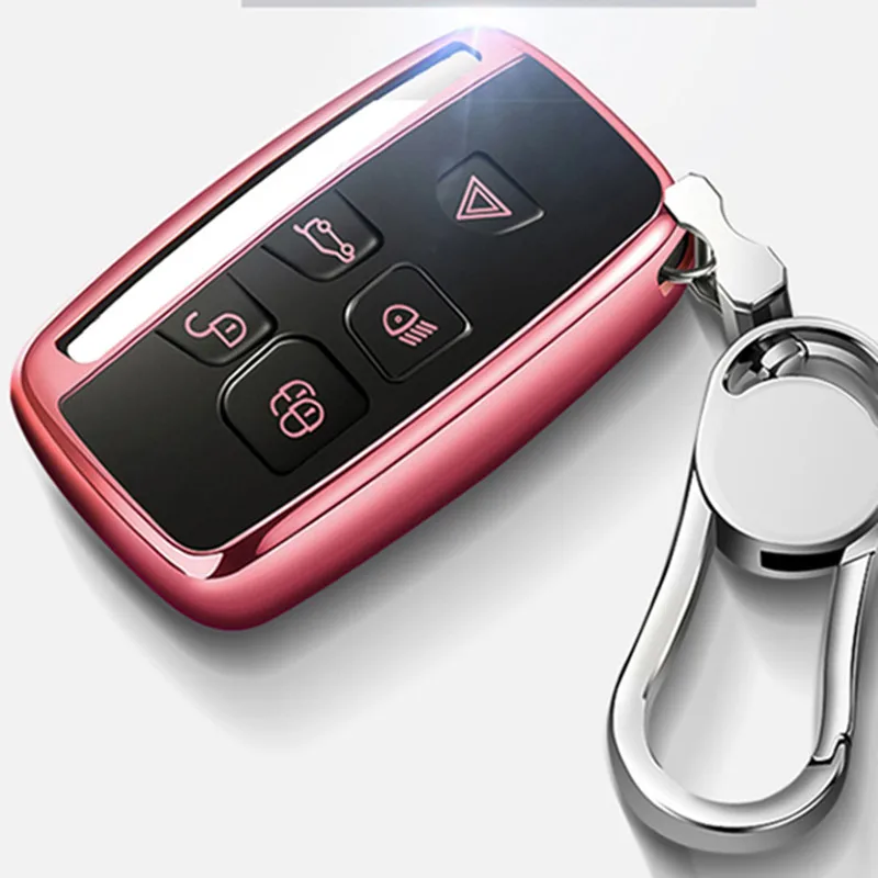 

Car key case for jaguar xf xj for land rover freelander 2 protection cover auto holder shell keychain accessories car-styling