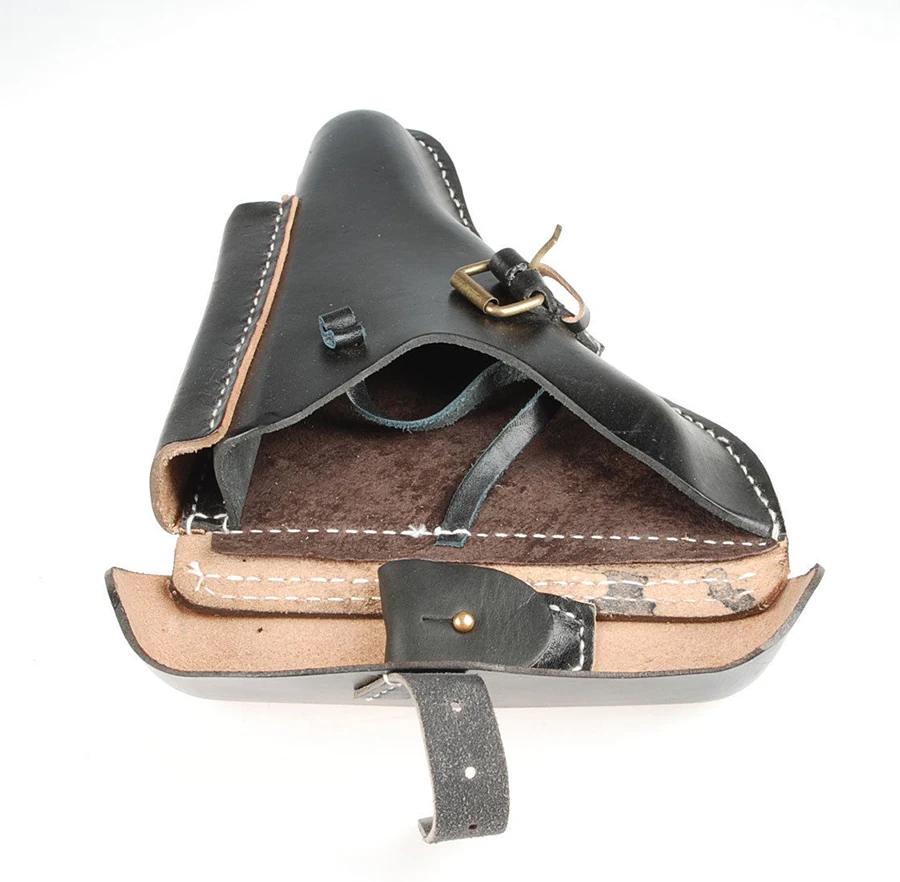 Немецкая Элитная Военная Черная кожаная кобура LUGER P08 времен Второй мировой