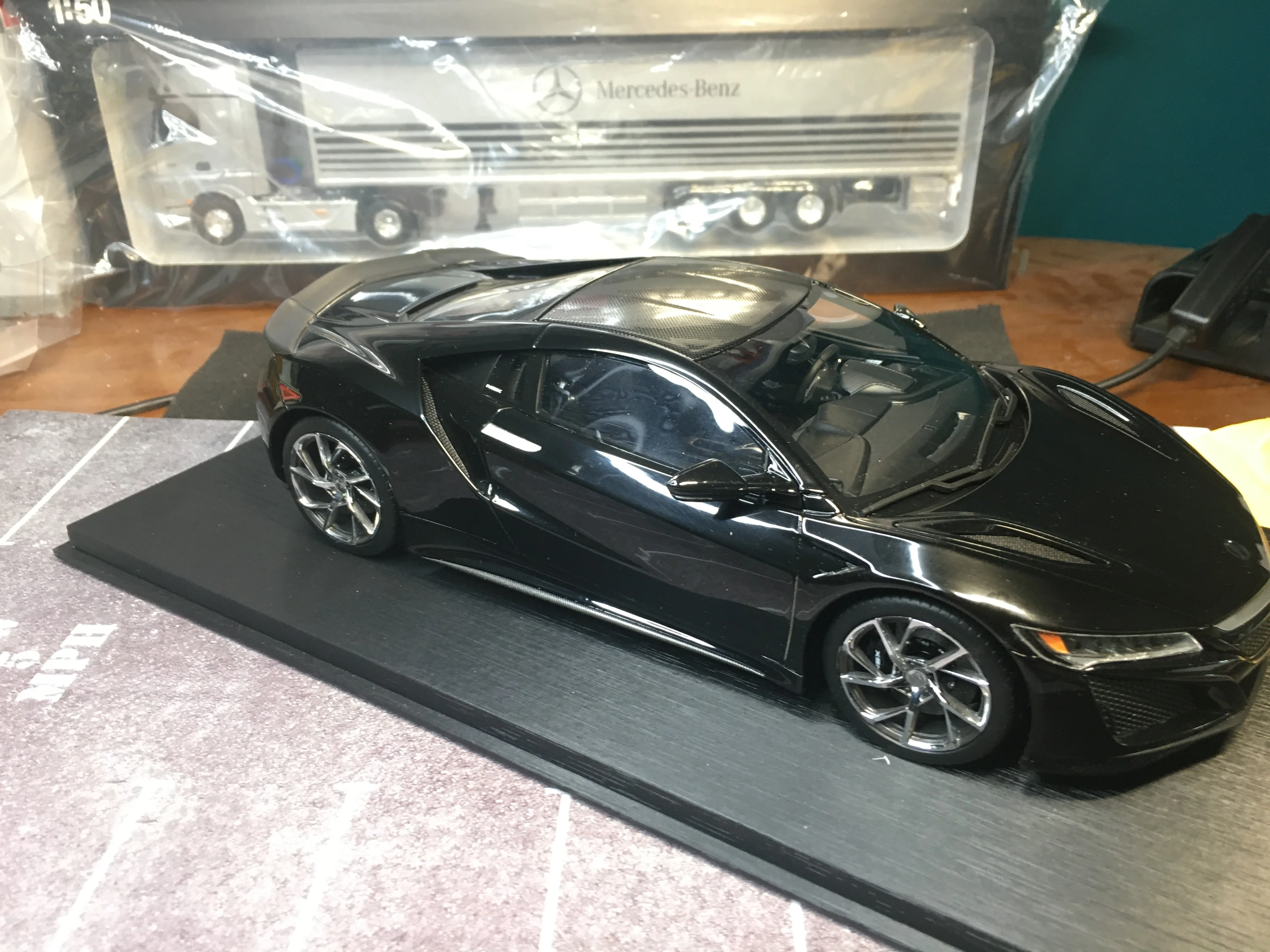 Топ скорость 1/18 Acura NSX Смола Модель автомобиля коллекция ограниченная | Игрушки и