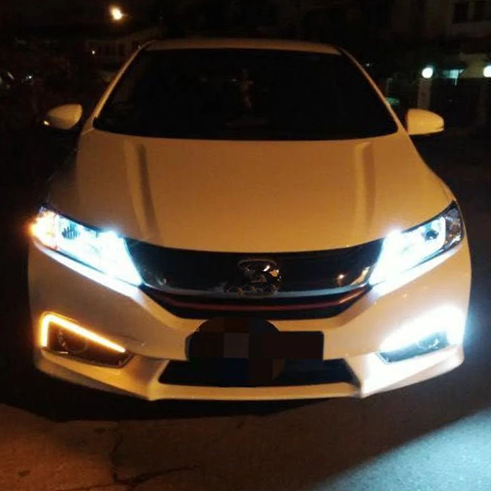 CSCSNL 2 шт Автомобильный светодиодный дневной светильник LED DRL для Honda City 2015 2016 с