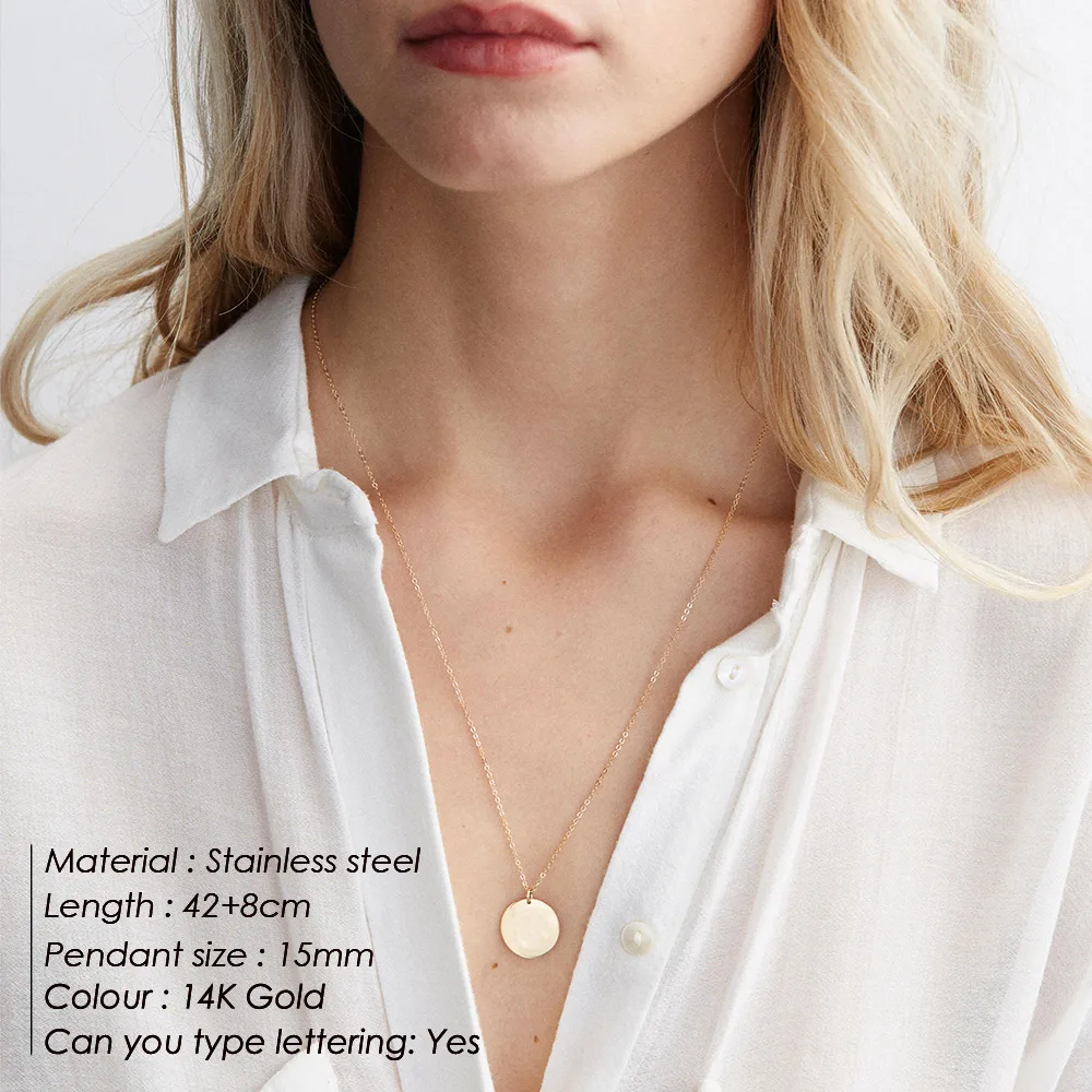 E Manco золотое ожерелье из нержавеющей стали для женщин Трендовое чокер женское