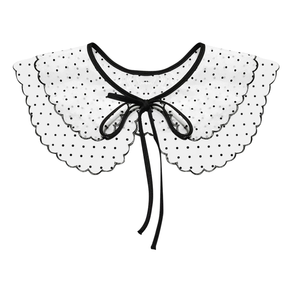 

Shirt False Collar Versatile Fake Collar Tops Lace-up Sweet Decorative Collar for Girl Outdoor Outwear Supplies